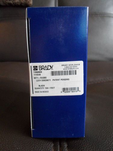 Brady m71-r4300 black thermal printer ribbon cartridge for bmp71 label printer for sale