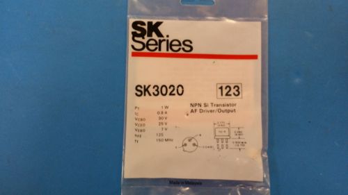 SK3020 (NTE123 EQUAL) Trans GP BJT NPN 40V 0.8A 3-Pin TO-39