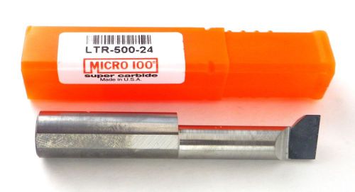 MICRO 100 LTR-500-24 0.500&#034; Cutter Diam Carbide Thread Relief Boring Bar Tool J7