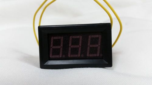 Mini AC 70V-380V LED Panel Voltage Meter 3-Digital Display Voltmeter Two Wires