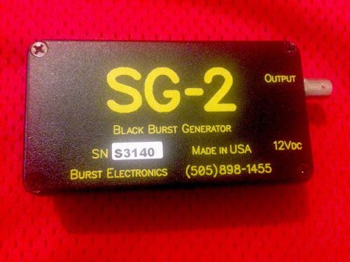 Used SG-2 BLACK BURST Generator by BURST ELECTRONICS