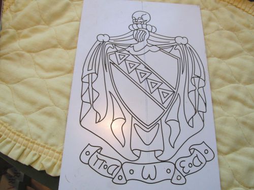 Engraving Template College Fraternity Tau Kappa Epsilon Crest - for awards