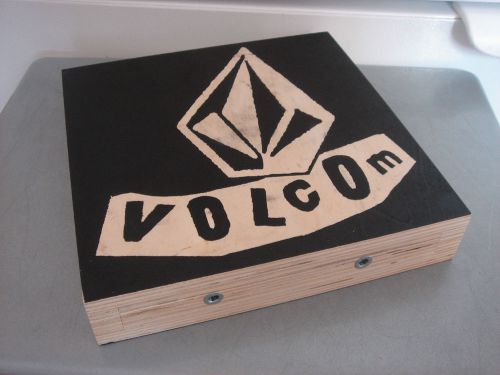 Volcom Clothing Surf Skate Board Shorts Wood Advertisement Store Display Sign