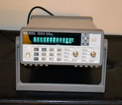 Agilent HP 53131A 225 MHz 2 Channel Universal Frequency Counter Timer Options