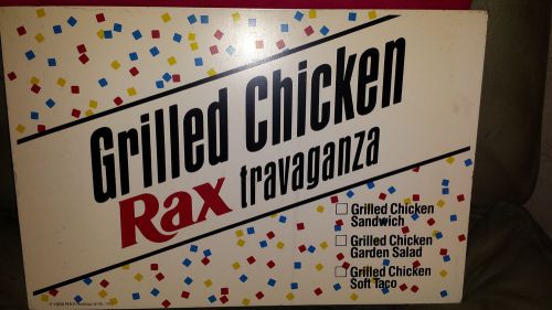Rax Restaurant grilled chicken Raxtravaganza outdoor ad sign