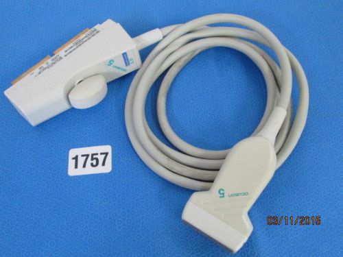 Acuson needle guide l5 linear array ultrasound transducer/probe ge philips 1757 for sale