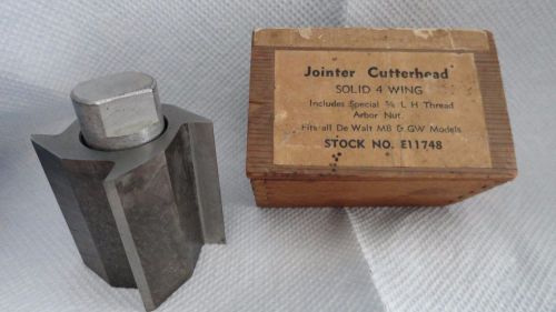 Jointer-CutterHead-solid-4-wing+special-5/8-L-H-Thread-Arbor-Nut-CB-001
