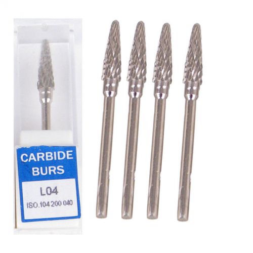 5 PCS Carbide Polishing burs LO4 for 35K RPM dental Lab Polisher MicroMotor