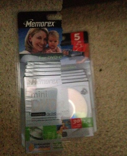 Memorex 5pk Mini DVD-R Blank Discs for dvd camcorder or pc