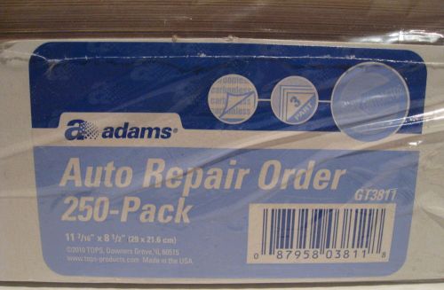 Adams GT3811 Auto Repair Order 250-Pack NEW