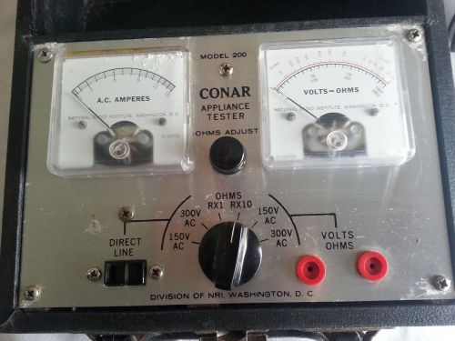 Conar Appliance Tester Model 200 with user manual
