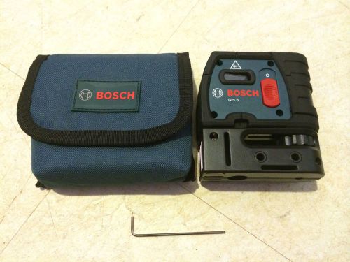 Bosch GPL5 5-Point Self-Levelling Alignment Laser with Case &amp; Extras