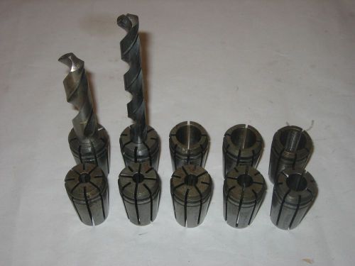 (10) Kennametal Erickson TG75 Collets, Used Assorted Sizes