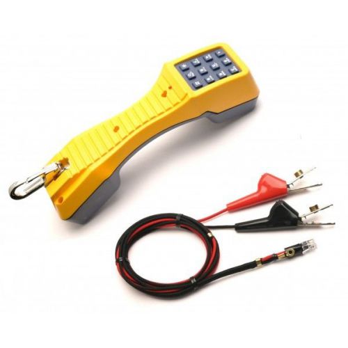 Fluke network ts19 test telephone set with angled bed-of-nails cord for sale