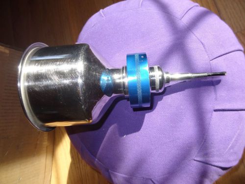 Stainless steel buchner millipore vacuum filter funnel 100mm i.d. 9in. long for sale