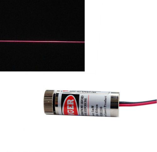 1x New 650nm 5mw Red Laser Line Metal Body Adjustable Laser Head good