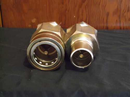Hansen series 10-hk 2in male and female brass hydroulic quick connects