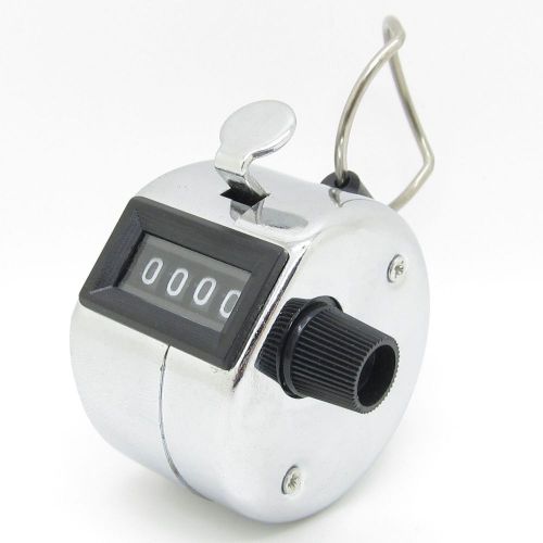 4 Digit Number Manual Hand Handheld Tally Mechanical Palm Clicker Counter