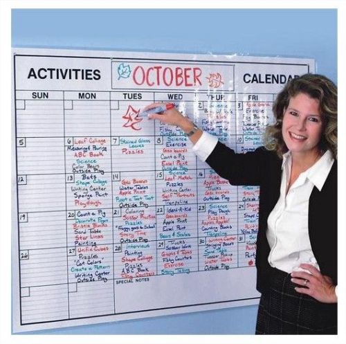 New Laminated Jumbo Wall Calendar Dry Erase Board Large Hanging Office Planner