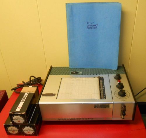 Phoenix equipment  bausch &amp; lomb strip chart   recorder w instructions &amp; paper for sale