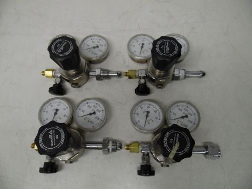 Lot of 4 air products e11-244b gas regulators 3000 psi max for sale