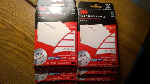 3m 1/3 cut file folder labels, 6300-rf, same as avery 5200 -  2,016 labels!! for sale