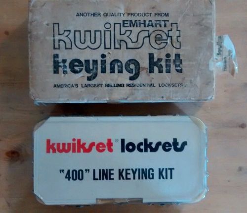 Kwikset Locksets &#034;400&#034; Line Keying Kit