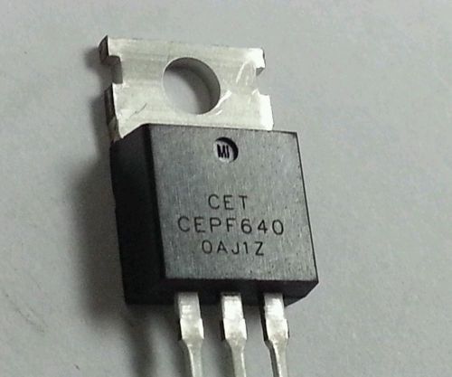 2  NEW CEPF640 , MOSFET N-CHANNEL TRANSISTORS TO-220, 200V,19A - Shiped from USA