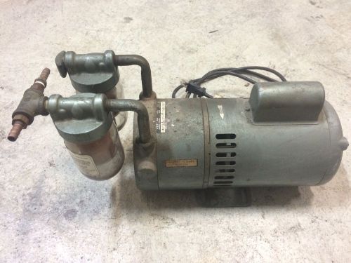Doerr 115V Rotary Vane Vacuum Pump 1/2 HP Motor