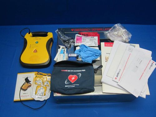 Defibtech Lifeline AED DDU-100A Kits w/ AED Emergency Wall Cabinet