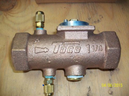 Taco 1 1/4&#034; threaded circuit setter flow balancing valve for sale