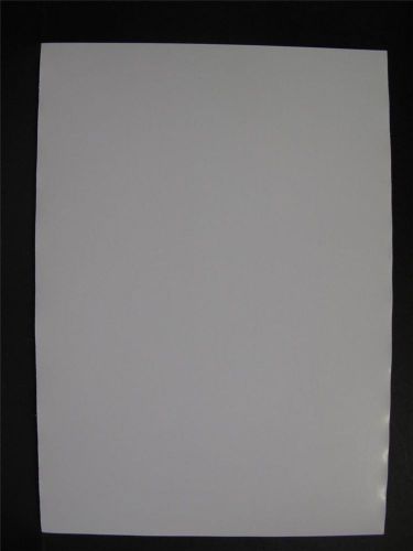 1 x A4 Steel Paper 0.2mm Thick Plain White Both Sides receptive to magnets