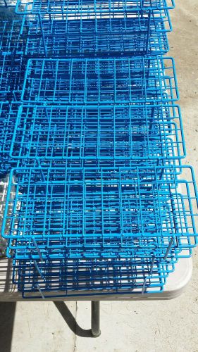 BEL-ART Blue Epoxy-Coated Wire 40-Position Place 20-22mm Test Tube Rack Support