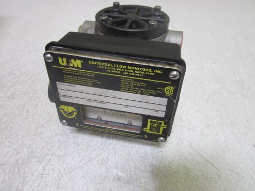 UNIVERSAL FLOW MONITORS INC. LL-ABPSB9GM-6L-900V.9-A1WR FLOW METER  *USED*