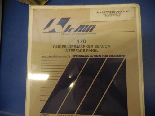 JcAIR 170 Glideslope/ Marker Beacon Interface Panel