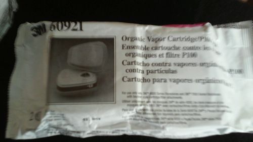 3M 60921  Organic Vapor Cartridges P100 Respirator 1 Pack  2 Filters