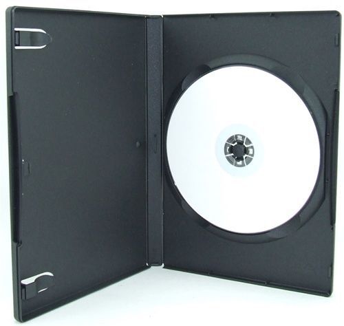 100 Black Single DVD Cases Standard 14MM