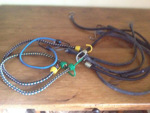 BUNGEE CORDS- 8- RUBBER AND NYLON EXCELLENT CONDITION
