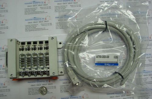 New! smc manifold assembly, vv5q21, 05n7fu2 assy w/axt100-ds25-030 for sale