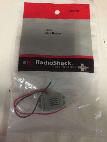 12VDC Mini Buzzer #273-0794 By RadioShack