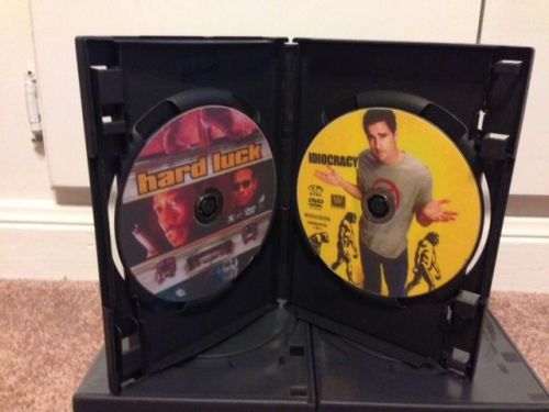 8 Premium Black Blockbuster 14mm Double DVD/CD Cases, holds 2 Discs
