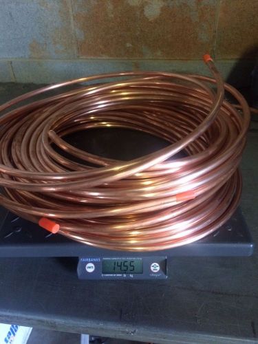 3/8&#034; Type Ref ACR Copper tubing . + 100 ft. 14.5 lbs - damaged overstock CTS