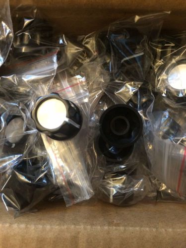 New Small Top Hat Style Plastic Knobs For D Shaft Lot Of 10