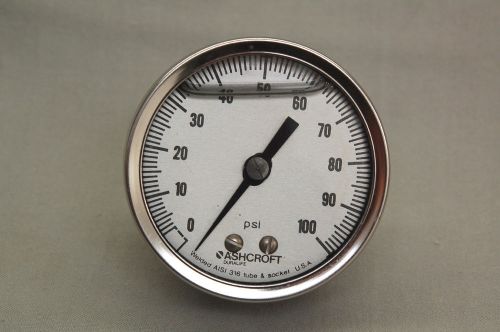 ASHCROFT  8937 Pressure Gauge 0-100 PSI