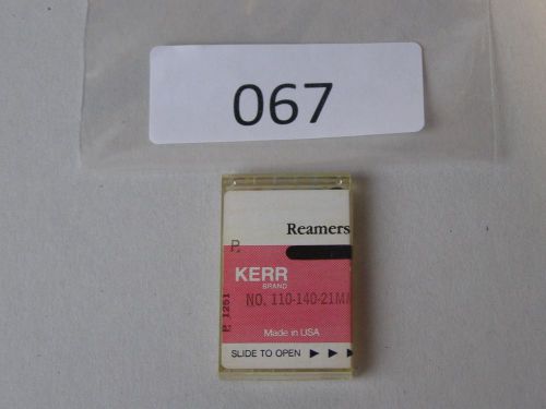Kerr No.110-140- 21mm Dental Reamers 6 pck Dental Instruments
