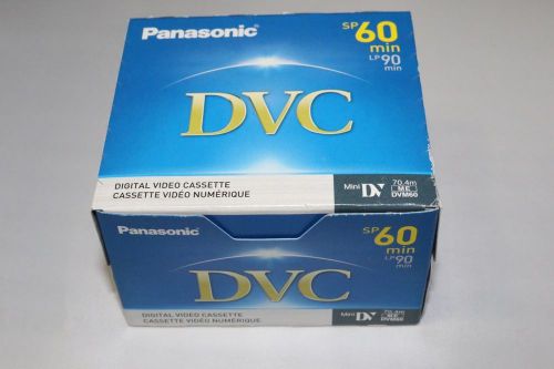 Panasonic DVC 60 mini DV Tapes 5 Pack