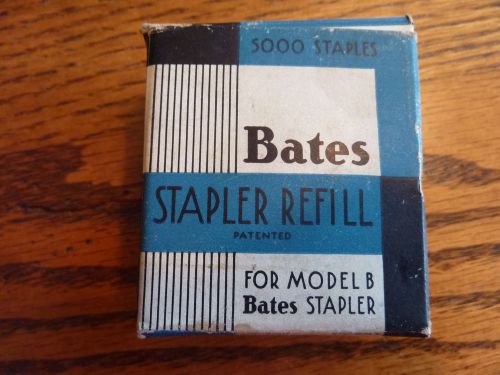 Vintage Bates Stapler Brass Wire Refill For Model B New box NIB unused staple