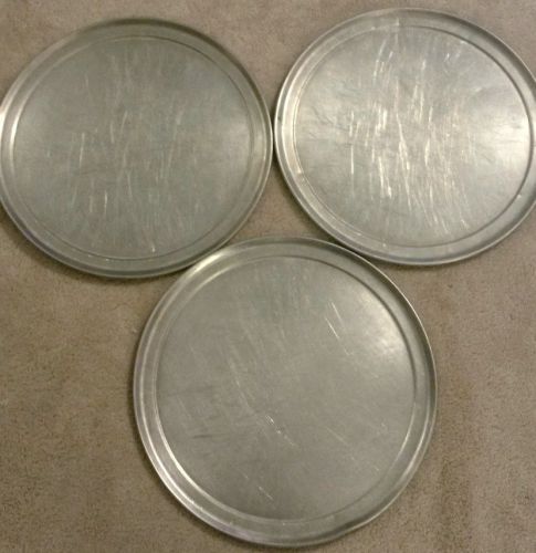 3 X 13&#034; Aluminum Pizza Pans American Metalcraft 1300 Commercial Grade Ships Free