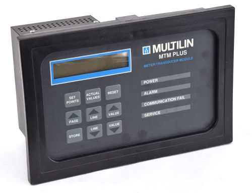 Multilin mtm plus 250vac 10a digital meter/readout transducer/converter module for sale