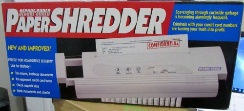 Secure Shred 078A2098 Paper Shredder